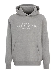 Hoodie Tommy Hilfiger Tommy Hilfiger Hoody mit Logo grau/weiß
