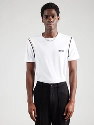 BOSS Sportshirt 'TOC' beige/schwarz/weiß