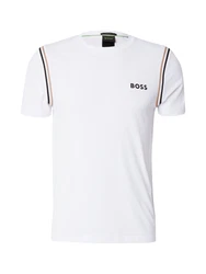BOSS Sportshirt 'TOC' beige/schwarz/weiß