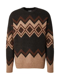 Pullover 'Bloomfield' braun / brokat / schwarz