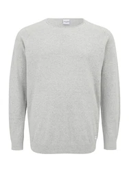 Jack & Jones Plus Pullover 'JJEHILL' grau