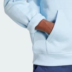ADIDAS ORIGINALS Sweatshirt Essentials TREFOIL ESSENTIALS HOODIE hellblau/schwarz