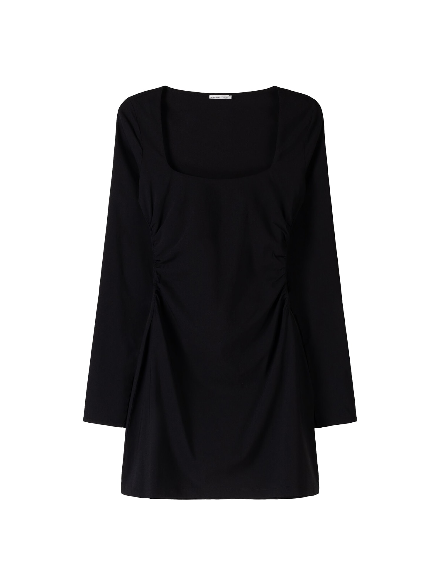 Etuikleid Damen Langarm Elegant – A-Linie Business & Festlich Herbst Winter Kleid Mit V-Ausschnitt