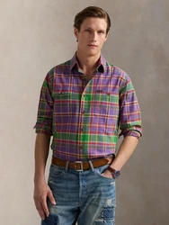 Polo Ralph Lauren Hemd grün/hellgrün/lila/pink