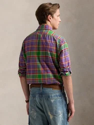 Polo Ralph Lauren Hemd grün/hellgrün/lila/pink