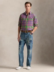 Polo Ralph Lauren Hemd grün/hellgrün/lila/pink