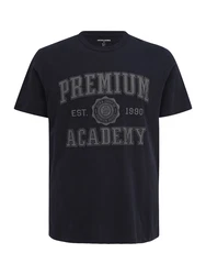 Jack & Jones Plus T-Shirt 'JPRBLUJADON' nachtblau/dunkelgrau