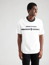 ARMANI EXCHANGE T-Shirt dunkelgrau/schwarz/offwhite