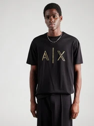ARMANI EXCHANGE T-Shirt gold/schwarz