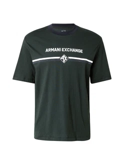 ARMANI EXCHANGE T-Shirt navy / tanne / weiß ARMANI EXCHANGE T-Shirt navy / tanne / weiß