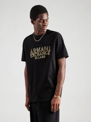 ARMANI EXCHANGE T-Shirt hellgelb/khaki/schwarz