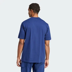 ADIDAS ORIGINALS T-Shirt 'Essentials' saphir / weiß
