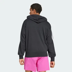 adidas Sportswear Hoodie Essentials 3-Streifen French Terry Kapuzenjacke schwarz/wei