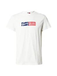 T-Shirt marine / rot / wei