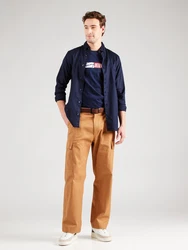 Tommy Jeans T-Shirt navy / weinrot / weiß