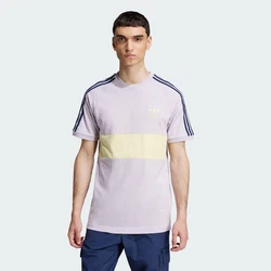 ADIDAS ORIGINALS T-Shirt dunkelblau/pastellgelb/flieder
