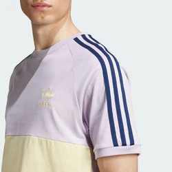 ADIDAS ORIGINALS T-Shirt dunkelblau/pastellgelb/flieder
