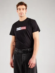 Tommy Jeans T-Shirt dunkelblau/blutrot/schwarz/weiß