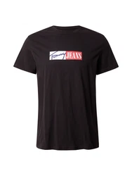 Tommy Jeans T-Shirt dunkelblau/blutrot/schwarz/weiß