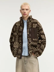 Pull&Bear Jacke beige/dunkelbraun