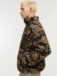 Pull&Bear Jacke beige/dunkelbraun