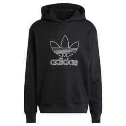 Sweatshirt 'Adicolor Outline Trefoil' schwarz / wei