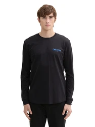 TOM TAILOR DENIM Shirt blau/schwarz