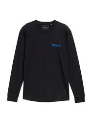 TOM TAILOR DENIM Shirt blau/schwarz