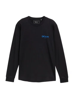 TOM TAILOR DENIM Shirt blau/schwarz