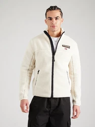 NAPAPIJRI Fleecejacke Tynik ecru/blutrot/schwarz