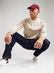 TOMMY HILFIGER Sweatshirt hellbeige/weiß