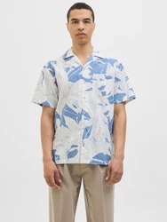 JACK & JONES Hemd 'JPRBLUBahamas' blau/weiß