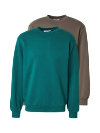 Sweatshirts 'Davin' braun / dunkelgrn