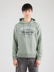 JACK & JONES Sweatshirt marine / hellgrün / weiß