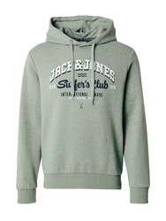 JACK & JONES Sweatshirt marine / hellgrün / weiß
