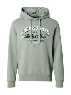 JACK & JONES Sweatshirt marine / hellgrün / weiß