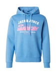 JACK & JONES Sweatshirt hellblau/pink/weiß