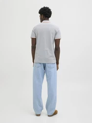 Jack & Jones Poloshirt JJEPAULOS POLO SS NOOS Hellgrau
