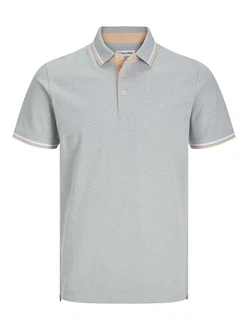 Jack & Jones Poloshirt JJEPAULOS POLO SS NOOS Hellgrau Jack & Jones Poloshirt JJEPAULOS POLO SS NOOS Hellgrau