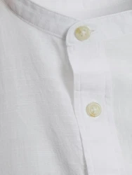 Jack & Jones Langarmhemd JJESUMMER BAND SHIRT LS SN weiß
