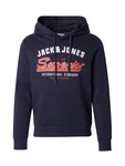 JACK & JONES Sweatshirt navy/blutrot/weiß