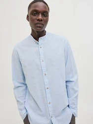Jack & Jones Langarmhemd JJESUMMER BAND SHIRT LS SN hellblau