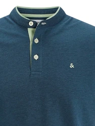 JACK & JONES T-Shirt JJEPAULOS marine/hellgrn