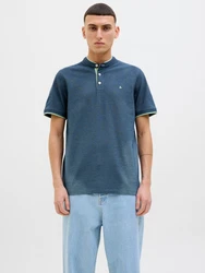 JACK & JONES T-Shirt JJEPAULOS marine/hellgrn