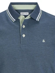 Jack & Jones Poloshirt JJEPAULOS POLO SS NOOS saphir/pastellgrün/weiß