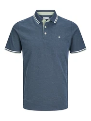 Jack & Jones Poloshirt JJEPAULOS POLO SS NOOS saphir/pastellgrün/weiß