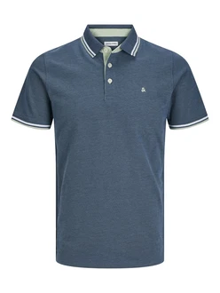 Jack & Jones Poloshirt JJEPAULOS POLO SS NOOS saphir/pastellgrün/weiß Jack & Jones Poloshirt JJEPAULOS POLO SS NOOS saphir/pastellgrün/weiß
