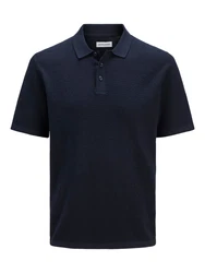 Jack & Jones Kurzarmpullover JJEGEORGE KNIT POLO SS SN 