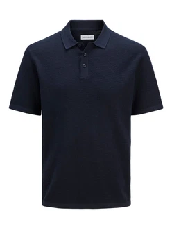 Jack & Jones Kurzarmpullover JJEGEORGE KNIT POLO SS SN 