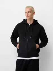 Bershka Sweatjacke schwarz